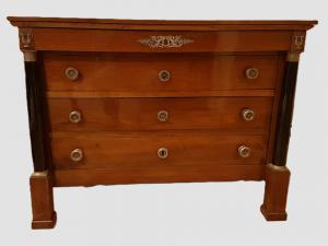 CASSETTONE IN NOCE STILE IMPERO epoca PRIMI ‘800